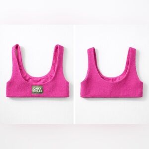Daily Drills Vibrant Pink Swim Top